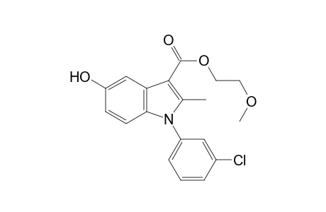 2-Methoxyethyl 1-(3-chlorophenyl)-5-hydroxy-2-methyl-1H-indole-3-carboxylate