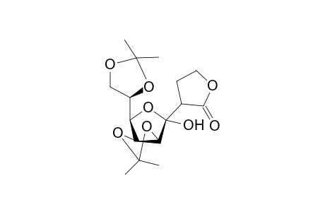 (2S)-2-Deoxy-2-(2'-hydroxyethyl)-4,5;7,8-di-O-isopropylidene-.alpha.-D-manno-3,6-furanoso-oct-3-ulosonate-1,2'-lactone