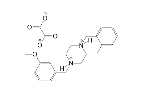 1-(3-methoxybenzyl)-4-(2-methylbenzyl)piperazinediium oxalate
