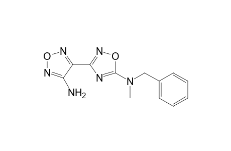 1,2,4-Oxadiazol-5-amine, 3-(4-amino-1,2,5-oxadiazol-3-yl)-N-methyl-N-(phenylmethyl)-