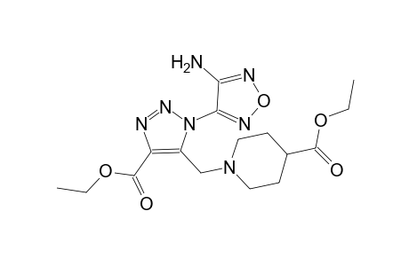 1-[3-(4-Amino-furazan-3-yl)-5-ethoxycarbonyl-3H-[1,2,3]triazol-4-ylmethyl]-piperidine-4-carboxylic acid ethyl ester