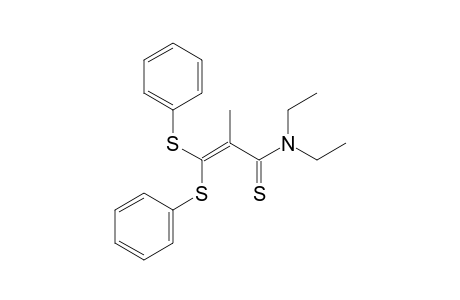 3,3-bis(phenylthio)-N,N-diethyl-2-methylthioacrylamide