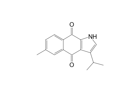 3-isopropyl-6-methyl-1H-benzo[f]indole-4,9-dione