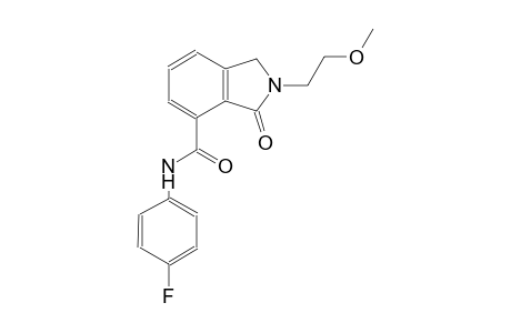N-(4-fluorophenyl)-2-(2-methoxyethyl)-3-oxo-4-isoindolinecarboxamide