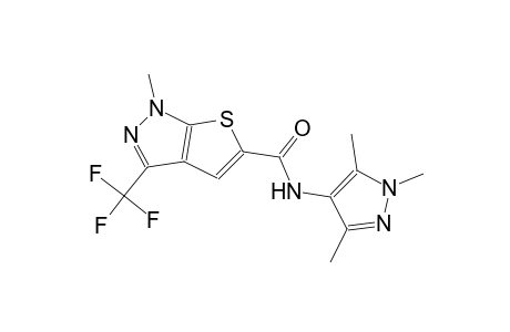 1-methyl-3-(trifluoromethyl)-N-(1,3,5-trimethyl-1H-pyrazol-4-yl)-1H-thieno[2,3-c]pyrazole-5-carboxamide