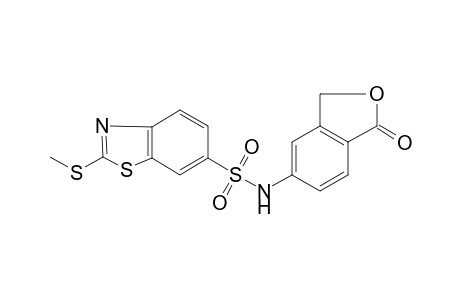2-(methylsulfanyl)-N-(1-oxo-1,3-dihydro-2-benzofuran-5-yl)-1,3-benzothiazole-6-sulfonamide
