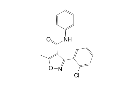 3-(2-chlorophenyl)-5-methyl-N-phenyl-4-isoxazolecarboxamide