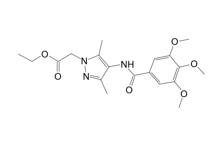 1H-Pyrazole-1-acetic acid, 3,5-dimethyl-4-[(3,4,5-trimethoxybenzoyl)amino]-, ethyl ester