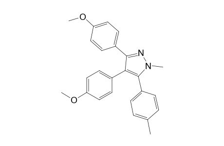 3,4-Bis(4-methoxyphenyl)-1-methyl-5-p-tolyl-1H-pyrazole