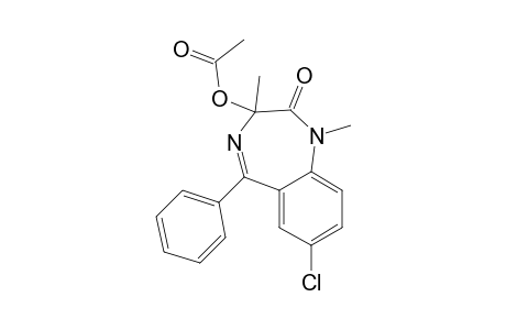 1,3-Dimethyl-3-acetoxy-5-phenyl-7-chloro-1,4-benzodiazepine-2-one