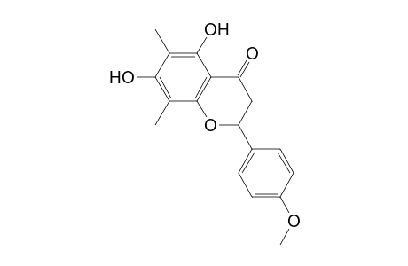 5,7-Dihydroxy-6,8-dimethyl-4'-methoxyflavanone