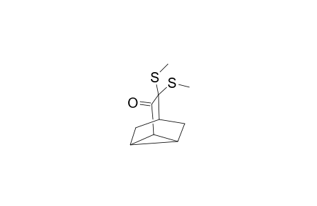 4,4-Bis-(methylthio)-tricyclo-[3.2.1.0(2,7)]-octan-3-one
