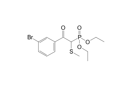 Diethyl 2-(3'-Bromophenyl)-1-(methylthio)-2-oxoethylphosphonate