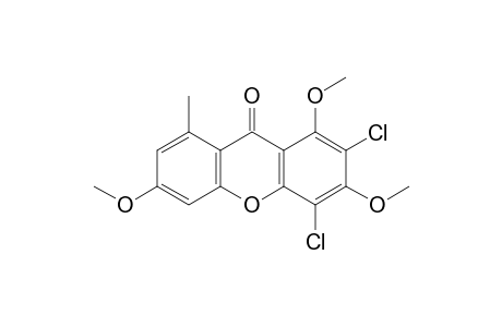 9H-Xanthen-9-one, 2,4-dichloro-1,3,6-trimethoxy-8-methyl-