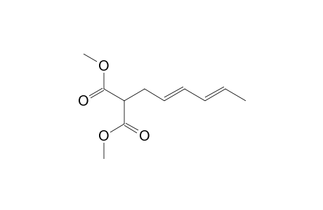 2-Hexa-2,4-dienylmalonic acid, dimethyl ester