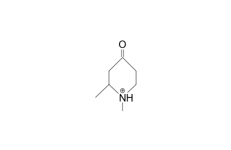 2-Methyl-N-methyl-4-piperidinonium cation