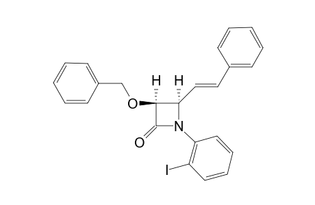 (+-)-3-Benzyloxy-1-(2-iodophenyl)-3-phenoxy-4(E)-strylazetidin-2-one