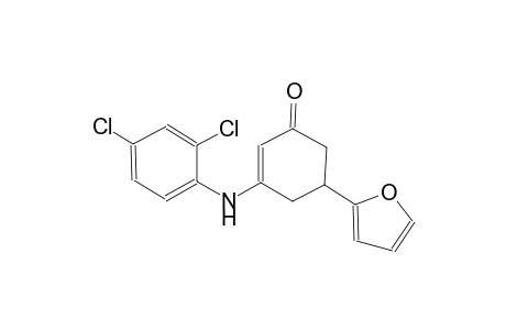 3-(2,4-dichloroanilino)-5-(2-furyl)-2-cyclohexen-1-one
