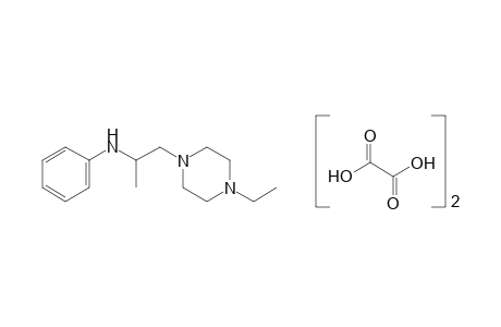 1-(2-anilino-2-methylethyl)-4-ethylpiperazine, oxalate(1.2)