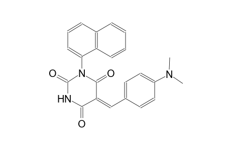 (5Z)-5-[4-(dimethylamino)benzylidene]-1-(1-naphthyl)-2,4,6(1H,3H,5H)-pyrimidinetrione