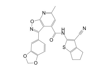 3-(1,3-benzodioxol-5-yl)-N-(3-cyano-5,6-dihydro-4H-cyclopenta[b]thien-2-yl)-6-methylisoxazolo[5,4-b]pyridine-4-carboxamide