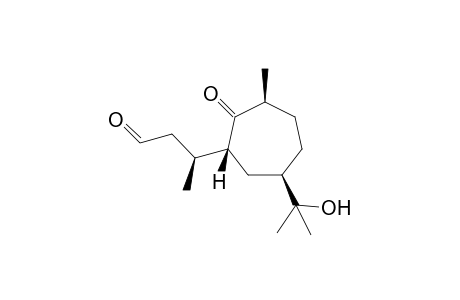 (3S)-3-[(1R,3S,6R)-6-(2-Hydroxypropan-2-yl)-3-methyl-2-oxocycloheptyl]butanal