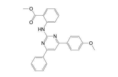2-(4-(4-Methoxyphenyl)-6-phenyl-2-pyrimidinylamino)benzoic acid methyl ester
