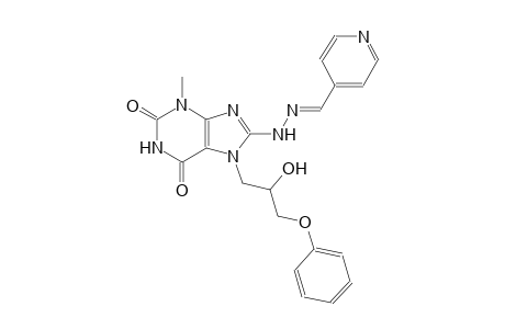 isonicotinaldehyde [7-(2-hydroxy-3-phenoxypropyl)-3-methyl-2,6-dioxo-2,3,6,7-tetrahydro-1H-purin-8-yl]hydrazone