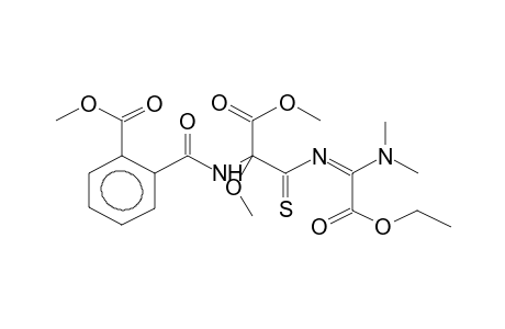 2-[1-(ORTHO-METHOXYCARBONYLBENZAMIDO)-1-METHOXY-1-METHOXYCARBONYLMETHYL]-4-DIMETHYLAMINO-4-ETHOXYCARBONYL-1-THIA-3-AZABUTADIENE-1,3