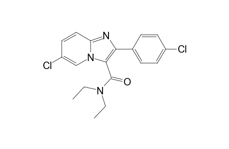 6-chloro-2-(4-chlorophenyl)-N,N-diethylimidazo[1,2-a]pyridine-3-carboxamide