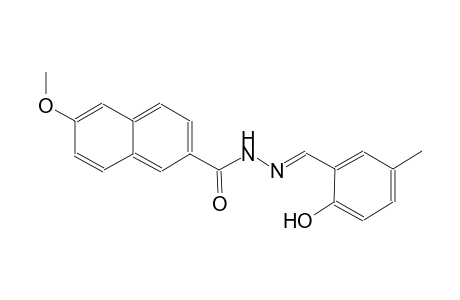 N'-[(E)-(2-hydroxy-5-methylphenyl)methylidene]-6-methoxy-2-naphthohydrazide