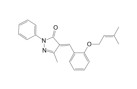 2,4-Dihydro-5-methyl-4-[[2-[(3-methyl-2-butenyl)oxy]phenyl]methylene]-2-phenyl-3H-pyrazol-3-one