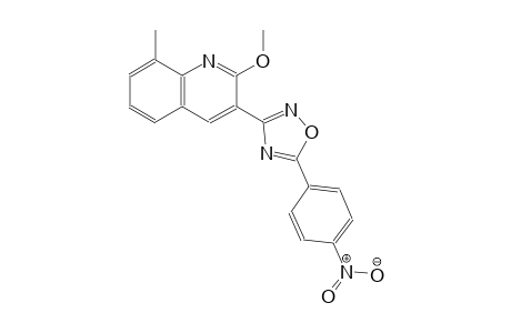 2-methoxy-8-methyl-3-[5-(4-nitrophenyl)-1,2,4-oxadiazol-3-yl]quinoline