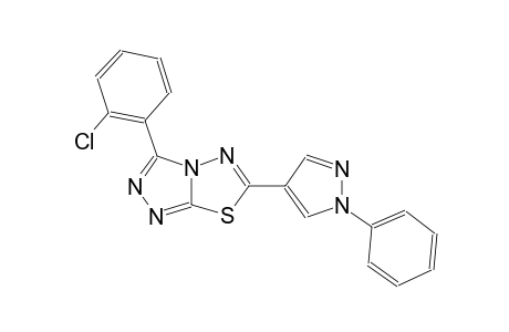 [1,2,4]triazolo[3,4-b][1,3,4]thiadiazole, 3-(2-chlorophenyl)-6-(1-phenyl-1H-pyrazol-4-yl)-