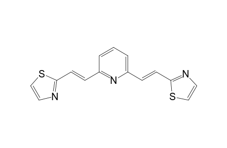 2-[(E)-2-[6-[(E)-2-(1,3-thiazol-2-yl)ethenyl]pyridin-2-yl]ethenyl]-1,3-thiazole
