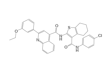 N-{3-[(4-chloroanilino)carbonyl]-4,5,6,7-tetrahydro-1-benzothien-2-yl}-2-(3-ethoxyphenyl)-4-quinolinecarboxamide