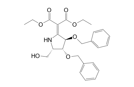 Diethyl (3R,4R,5S)-2-[3,4-Dibenzyloxy-5-(hydroxy)methylpyrrolidin-2-ylidene]malonate