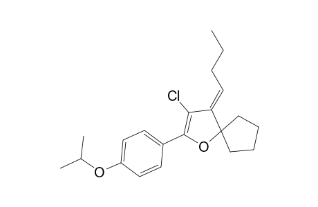 4-Butylidene-3-chloro-2-(4-isopropoxyphenyl)-1-oxaspiro[4.4]non-2-ene