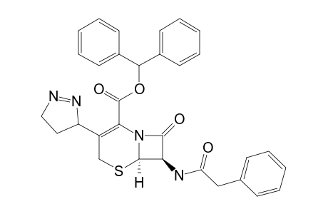 3-PYRAZOLINOCEPHEM;BENZHYDRYL-7-PHENYLACETAMIDO-3-(3'-PYRAZOLYL)]-3-CEPHEM-4-CARBOXYLATE