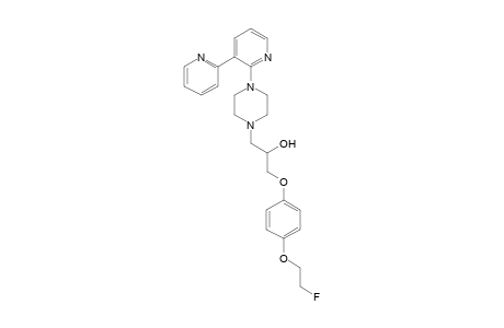 1-[4-(2-Fluoroethoxy)phenoxy]-3-[4-[3-(2-pyridyl)-2-pyridyl]piperazin-1-yl]propan-2-ol