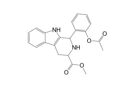 3-(Methoxycarbonyl)-1,2,3,4-tetrahydro-9H-pyrido[3,4-b]indole-1-acetoxybenzene