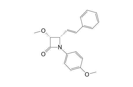 (3R*,4S*,E)-3-Methoxy-1-(4-methoxyphenyl)-yl]-4-(3-phenylethenyl)azetidin-2-one