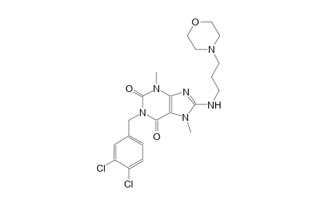1-(3,4-dichlorobenzyl)-3,7-dimethyl-8-{[3-(4-morpholinyl)propyl]amino}-3,7-dihydro-1H-purine-2,6-dione