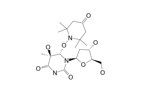 TRANS-(5S,6S)-5-HYDROXY-6-(2,2,6,6-TETRAMETHYL-4-OXO-1-PIPERIDINOXY)-5,6-DIHYDROTHYMIDINE