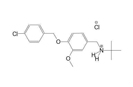 benzenemethanaminium, 4-[(4-chlorophenyl)methoxy]-N-(1,1-dimethylethyl)-3-methoxy-, chloride