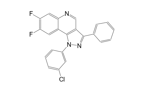 1-(3-chlorophenyl)-7,8-difluoro-3-phenyl-1H-pyrazolo[4,3-c]quinoline