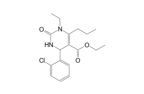 5-pyrimidinecarboxylic acid, 4-(2-chlorophenyl)-1-ethyl-1,2,3,4-tetrahydro-2-oxo-6-propyl-, ethyl ester
