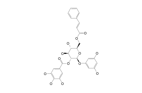 1-O-PHLOROGLUCINYL-2-O-GALLOYL-6-O-CINNAMOYL-BETA-D-GLUCOPYRANOSIDE