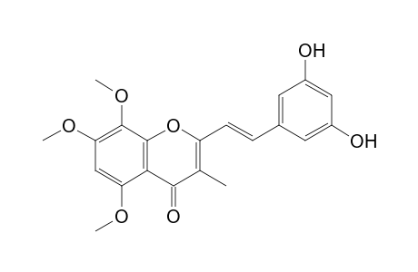 3-Methyl-2-[2-(3,5-dihydroxyphenyl)ethenyl]-5,7,8-trimethoxychromone