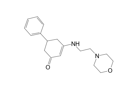 3-{[2-(4-Morpholinyl)ethyl]amino}-5-phenyl-2-cyclohexen-1-one